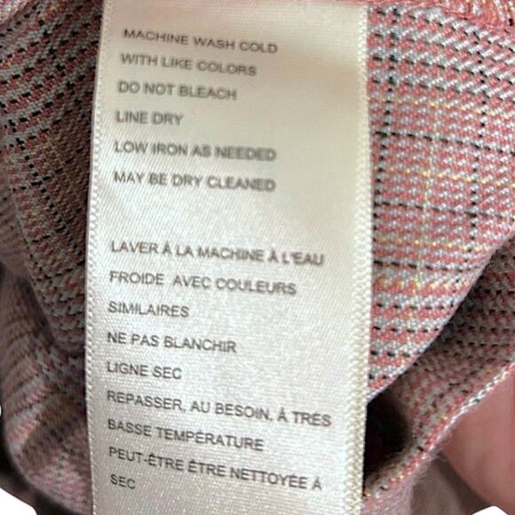 Free People Plaid Pleated Mini Dress Women's XL Drop Waist Belt Light Academia - Picture 8 of 8